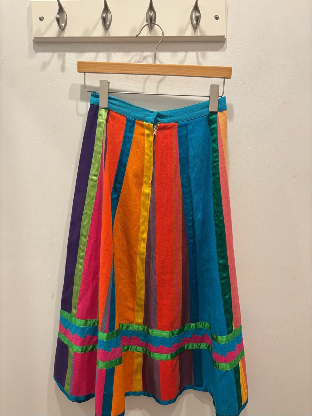 Josefa Colorblock Stripe Circle Skirt